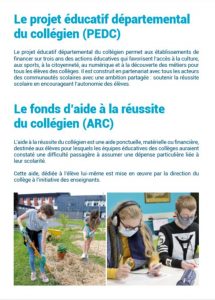 PEDC P2 - Edito p1 - Belle rentrée à tous les collégiens du Nord !